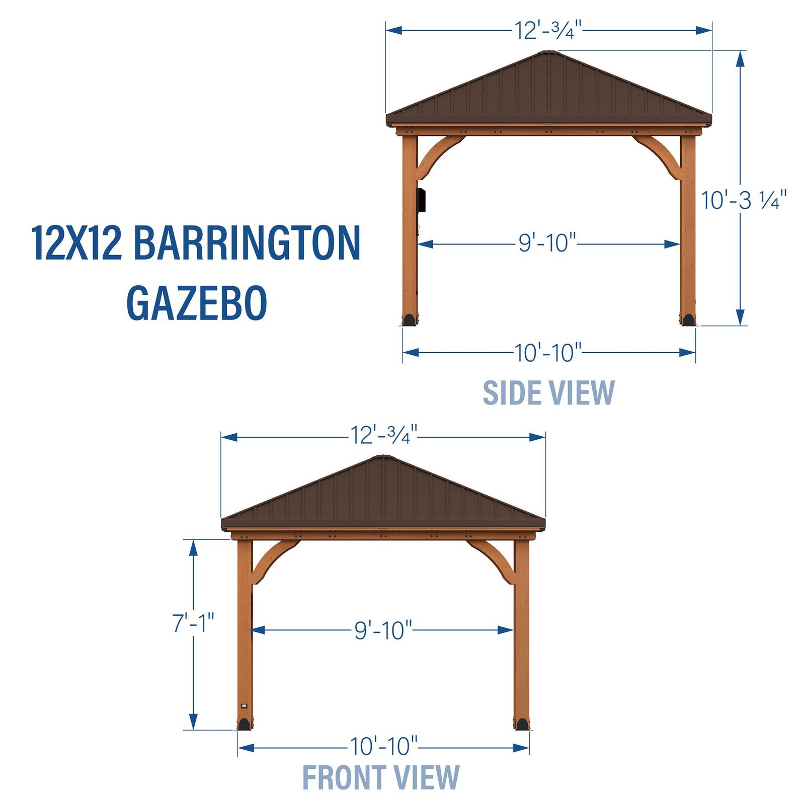 12x12 Barrington Gazebo - Image 3