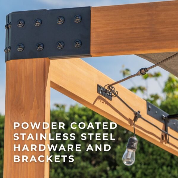 12x10 Brendan Sail Shade Pergola - Image 7