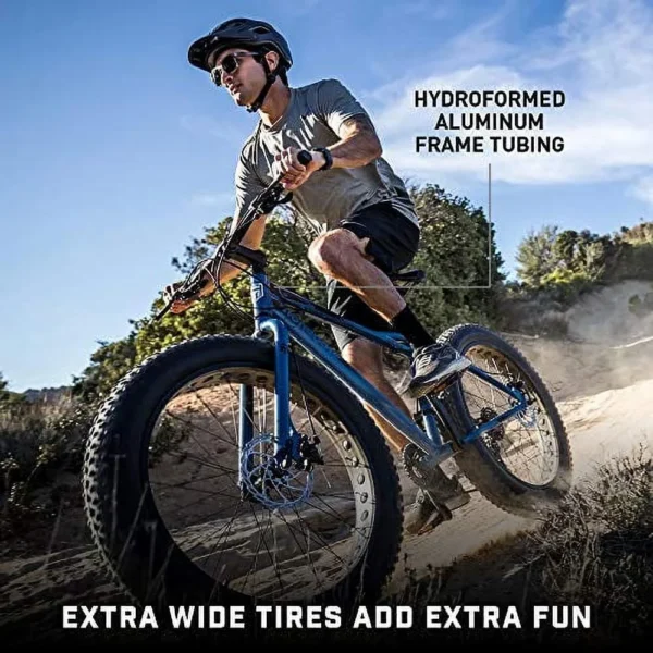Mongoose Juneau 26-Inch Fat Tire Bike, Slate Grey - Image 2