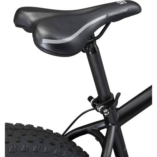 26" Mongoose Malus Adult Fat Tire Mountain Bike, Black - Image 2