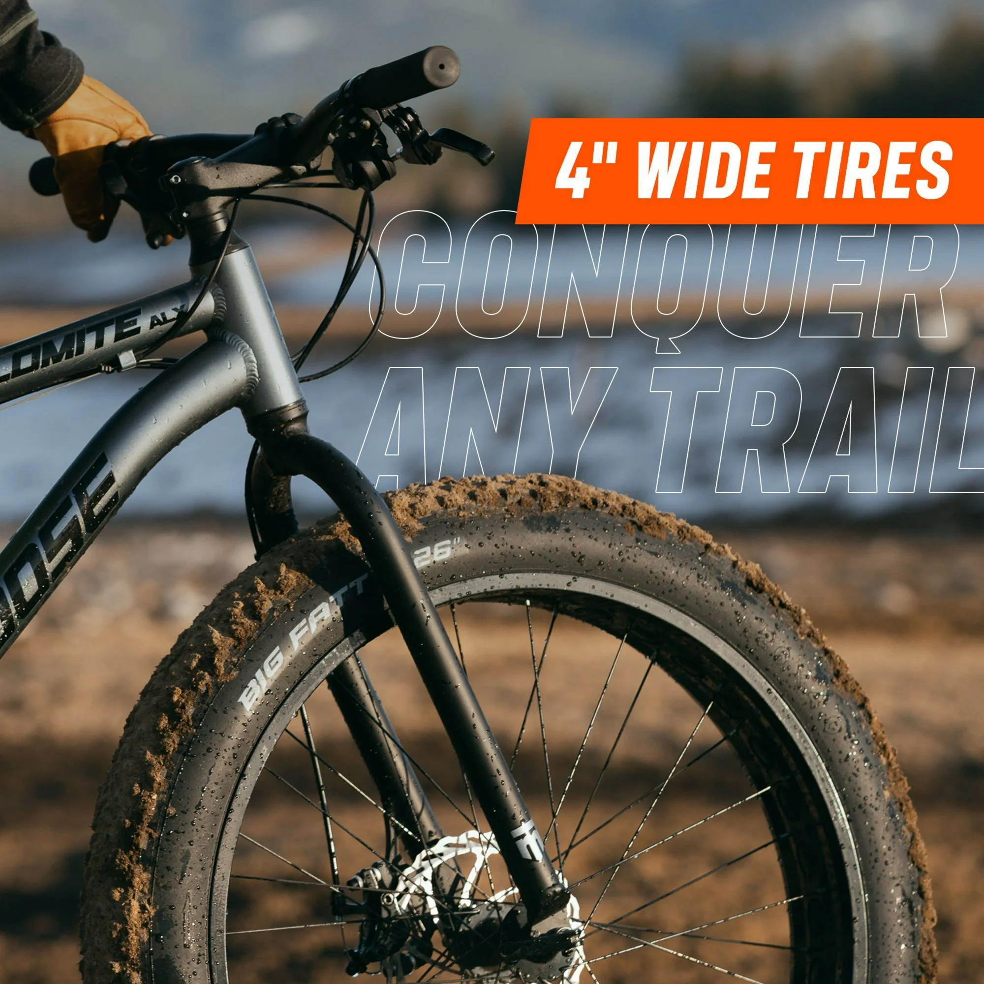 26" Mongoose Dolomite ALX Unisex Fat Tire Mountain Bike, - Image 4