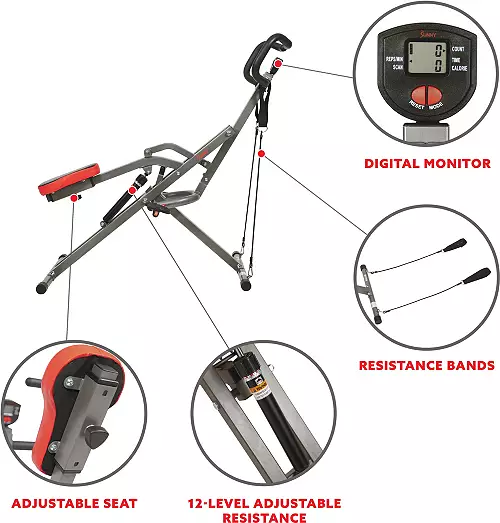 Sunny Health & Fitness Row-N-Ride PRO Trainer - Image 3