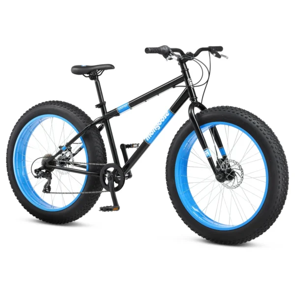 26" Mongoose Dolomite Mens Fat Tire Bike, 7 Speeds, Adults Age 13+, Black - Image 4