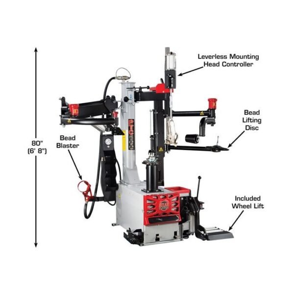 Atlas Platinum PTC500 Center Post Tire Changer with Assist Arms - Image 3