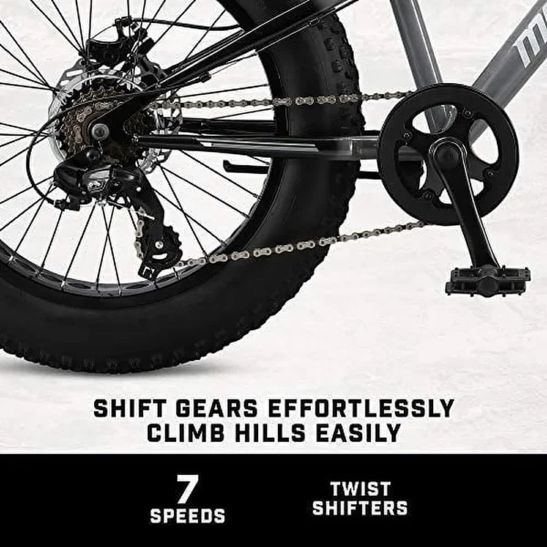 Mongoose Argus ST Kids Fat Tire Mountain Bike, 20 In. Wheels - Image 6
