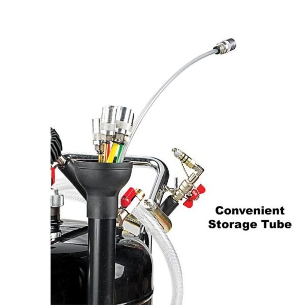 JohnDow JDI-20COMBO-B 20-Gal Combo Fluid Evacuator & Oil Drain with Bowl - Image 2