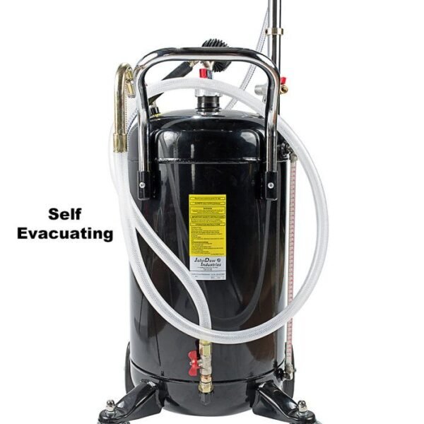 JohnDow JDI-20COMBO-B 20-Gal Combo Fluid Evacuator & Oil Drain with Bowl - Image 3