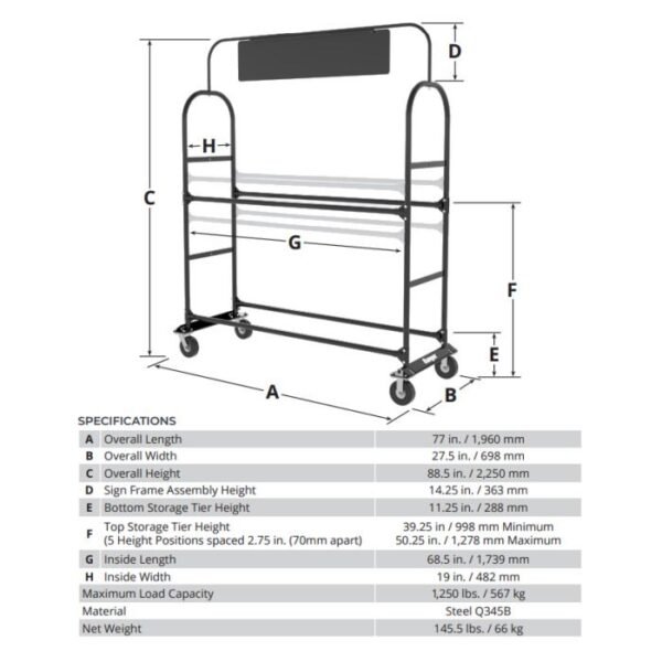 Ranger TSR-2S Heavy-Duty Tire Storage Rack - Image 3