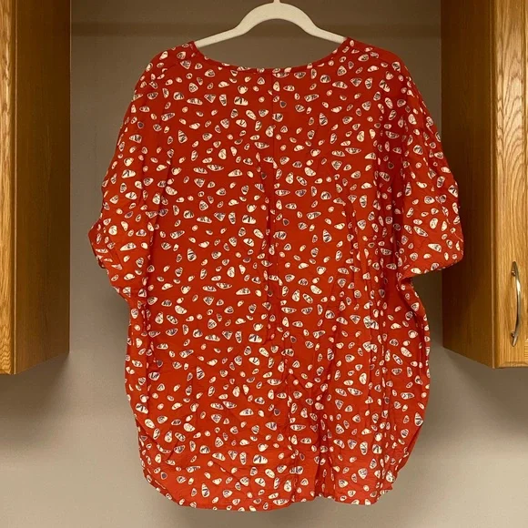 Flaunt Boutique Rust Pebble Blouse - Image 5